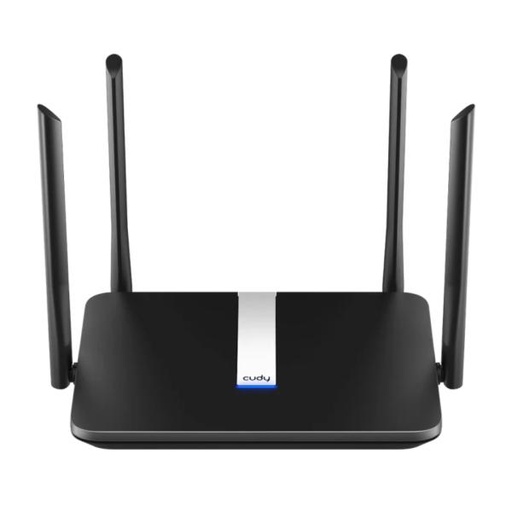 [RC4002] ROUTER INALAMBRICO CUDY X6 2.0  DOBLE BANDA 5GHZ  AX1800  WI-FI 6 CUDY MESH GIGABIT NEGRO