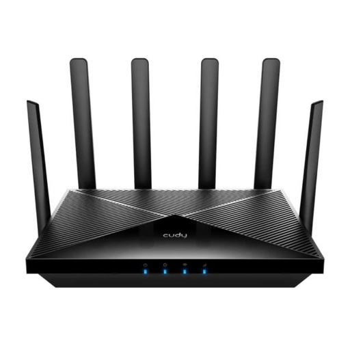 [RC4008] ROUTER INALAMBRICO CUDY P5_EU 1.0  5GHZ AX3000 WIFI 6 5G REL.16 CON ANTENAS DESMONTABLES NEGRO
