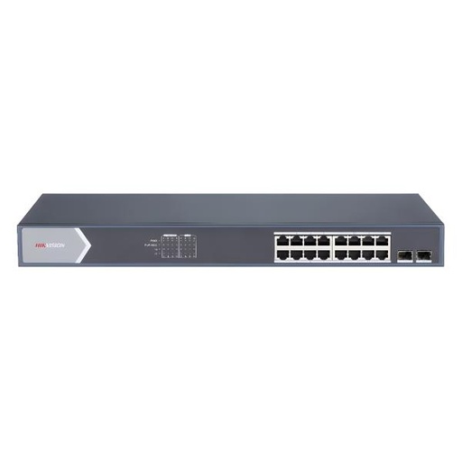 [249] SWITCH HIKVISION DS-3E1518P-EI/M(O-STD) 16 PUERTOS GIGABIT POE / 1 PUERTO GIGABIT RJ45 / 1 PUERTO SFP ADMINISTRABLE 301802748 NEGRO
