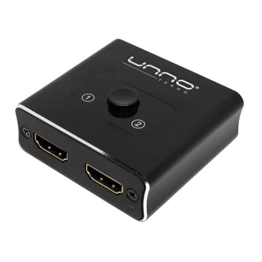 [3102016] SWITCH UNNO TEKNO HB1201BK SWITCH HDMI BIDIRECTIONAL 2X1 / 1X2 4K 60HZ NO ADMINISTRABLE NEGRO