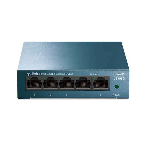 [3102075] SWITCH TP LINK LS105G 5 PUERTOS GIGABIT 10/100/1000 MBPS NO ADMINISTRABLE VERDE