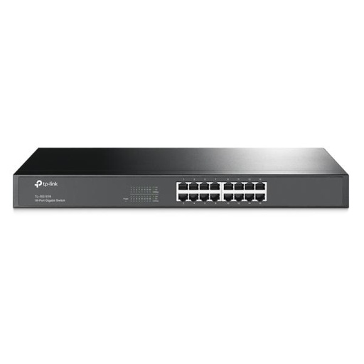 [5800057] SWITCH TP LINK TL-SG1016 16 PUERTOS GIGABIT 10/100/1000 MBPS NO ADMINISTRABLE 19 PULG NEGRO