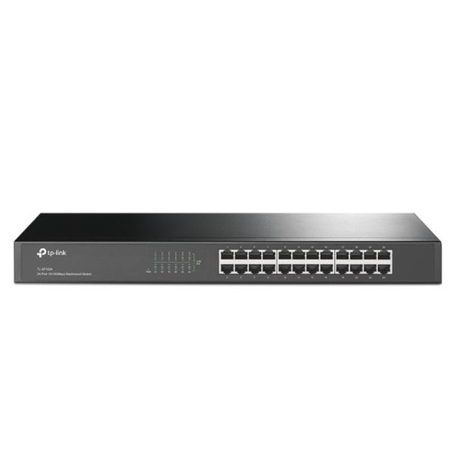 [5800058] SWITCH TP LINK TL SF1024 24 PUERTOS FAST ETHERNET 10/100 MBPS NO ADMINISTRABLE NEGRO