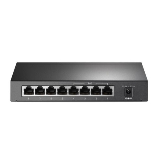 [5800072] SWITCH TP LINK TL-SF1008P 4 PUERTOS PoE+ Y 4 PUERTOS FAST ETHERNET 10/100 MBPS NO ADMINISTRABLE NEGRO