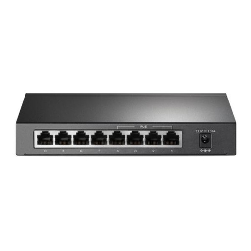 [5800073] SWITCH TP LINK TL-SG1008P 8 PUERTOS GIGABIT 10/100/1000 MBPS 4 PUERTOS PoE+ NO ADMINISTRABLE GRIS