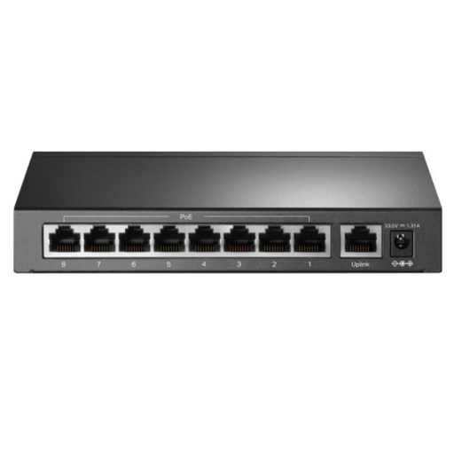 [RC5023] SWITCH TP LINK TL-SF1009P(UN) 8  PUERTOS RJ45 POE+ / 1 PUERTO UPLINK 10/100 MBPS NO ADMINISTRABLE GRIS