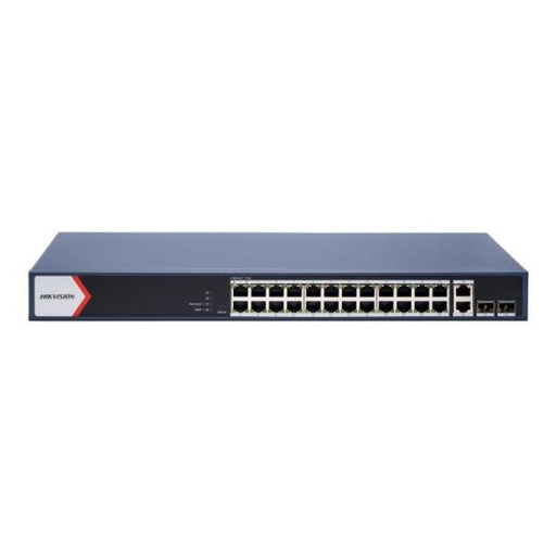 [RC5080] SWITCH HIKVISION DS-3E1528P-EI/M(O-STD) 24 PUERTOS GIGABIT POE/2 PUERTOS GIGABIT RJ45/2 PUERTOS FIBRA GIGABIT 10/100/1000 MBPS ADMINISTRABLE 301803789 NEGRO