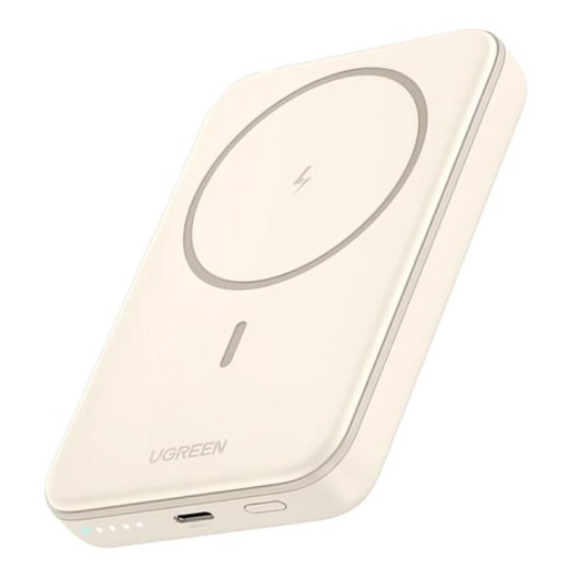 [RE3011] POWER BANK UGREEN PB561 10000MAH INALÁMBRICO MAGNÉTICO USB-C 20W QI 15W DISPLAY LCD 25208 BEIGE