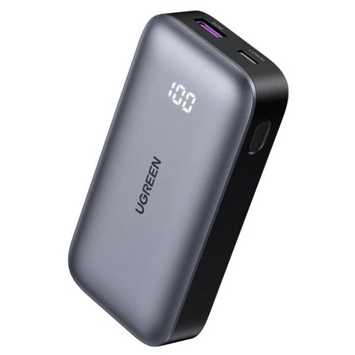 [RE3019] POWER BANK UGREEN PB502 1C1A 10000MAH USB-C / USB-A PANTALLA LED CARGA RÁPIDA 30W 25185 GRIS