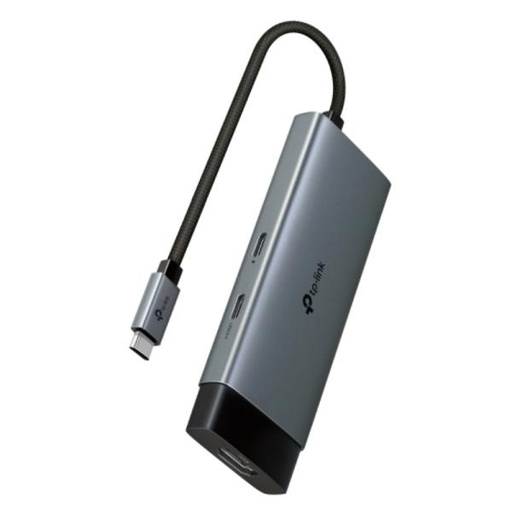 [AC10040] HUB TP LINK UH5020C(UN) 5 EN 1 USB-C / HDMI 4K / USB-A 100W 5 GBPS GRIS