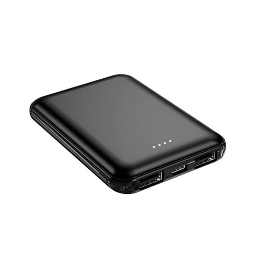 [RE3035] POWER BANK NOVA PB-525 5000 MAH CARGA 10W/USB-C/MICRO USB/DOBLE USB/CABLE USB-A A USB-C