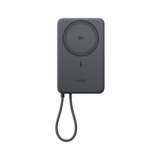 [RE3040] POWER BANK UGREEN PB570 10000 MAH QI2 15W/CABLE USB-C INTEGRADO/CARGA 30W 75982B