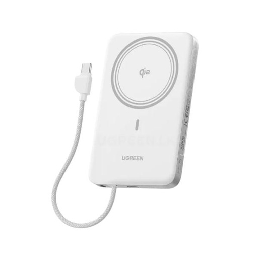 [RE3042] POWER BANK UGREEN PB570 10000 MAH QI2 15W/CABLE USB-C INTEGRADO/CARGA 30W 75983B