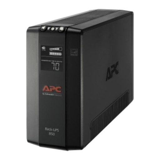 [RE6020] UPS APC BX850M-LM60 850VA 510W UPS LINEA INTERACTIVA 120VAC AVR 8 TOMAS LCD NEGRO