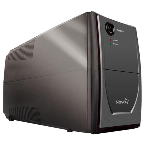[RE6037] UPS NOVA UP-635 600VA 6 TOMAS CON CABLE 1M E010-183 NEGRO