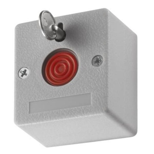 [SG1008] BOTON DE EMERGENCIA HIKVISION DS-PD1-EB(O-STD) CABLEADO ACTIVACION DE EMERGENCIA CONTACTO SECO 250VDC/300MA / ABS RETARDANTE A LA LLAMA 302400982 BLANCO