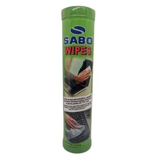 [AC14016] TOALLITAS SECO ANTIESTATICO SABO PAQUETE 10UDS 25X25CM EXTERNO SIN RESIDUOS  91-0102
