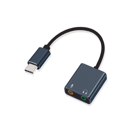 [1205142] ADAPTADOR ARGOM TYPE-C A STEREO OUTPUT Y MONO MIC ARG-CB-0066
