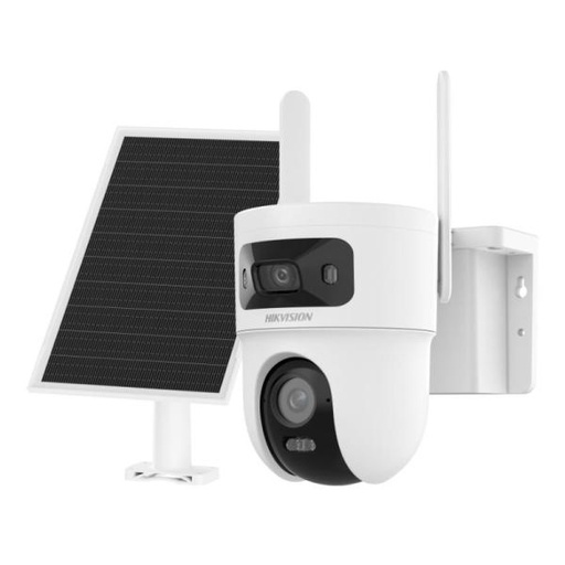 [SG2182] CÁMARA PT DUAL 4G SOLAR HIKVISION DS-2CFSP8-D/4G(2.8+4MM)(O-STD)/LA 4MP H.265/4G 2.8MM/4MM 30M IR/LUZ BLANCA AUDIO BIDIRECCIONAL 319300007 BLANCO