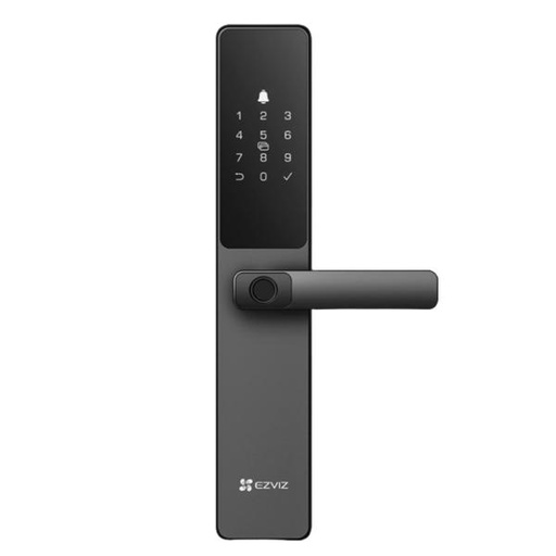 [1803181] CERRADURA INTELIGENTE EZVIZ CS-DL05-R100-WBCP-GR (M) (O-STD) (E) HUELLA CODIGO RFID LLAVE BLUETOOTH WIFI 2.4 GHZ APP NEGRO