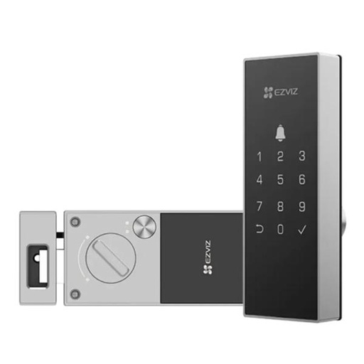 [SG3001] CERRADURA INTELIGENTE EZVIZ CS-DL03-R100-WBCP-GR (O-STD) (E) CODIGO WIFI 2.4 GHZ APP 310500548 NEGRO