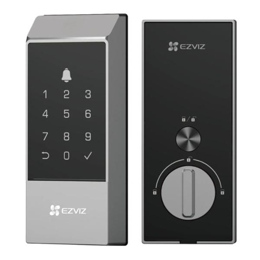 [SG3003] CERRADURA INTELIGENTE EZVIZ CS-DL04-R100 CODIGO HUELLA RFID WIFI 2.4 GHZ APP 310500562 NEGRO
