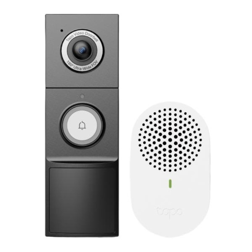 [SG4014] KIT DE CONTROL DE ACCESO TIMBRE INTELIGENTE TP LINK TAPO D235(US) CON CAMARA WI-FI 2.4 GHZ