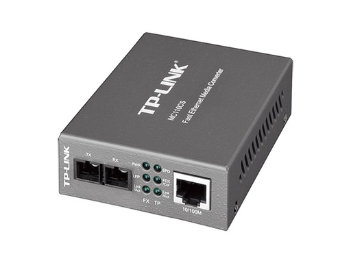 [1205154] ADAPTADOR TP LINK CONVERTIDOR  10/100 MBPS SINGLE MODE MC110CS UN