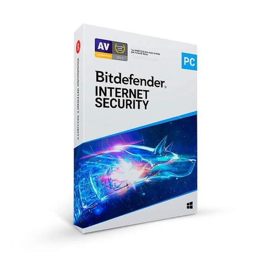 [8100003] LICENCIA ANTIVIRUS BITDEFENDER INTERNET SECURITY  1+1 PC 1 AÑO