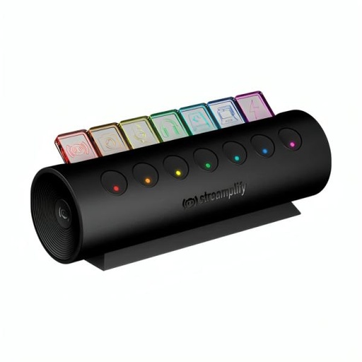 [1209025] HUB USB STREAMPLIFY CTRL 7 7 PUERTOS 6X USB 3.0 + 1X CARGA 2.0A RGB NEGRO 7-RGB-US-F-BK SPUH-HC71257.11