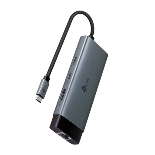 [AC10016] HUB TP-LINK UH6120C(UN) USB-C 6 PUERTOS (2 USB-A / USB-C DATOS / USB-C PD / HDMI / ETHERNET RJ45 ) 5 GBPS 4K 60HZ PD 100W GRIS