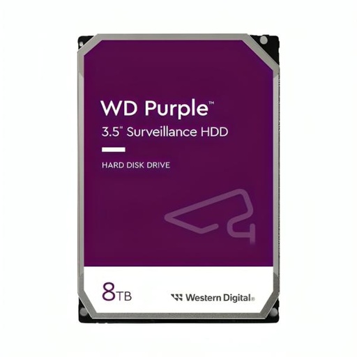 [360102064] HD INTERNO 8TB WESTERN DIGITAL PURPLE WD85PURZ SATA III 5640 RPM CACHÉ 256 MB / OPTIMIZADO PARA VIDEOVIGILANCIA
