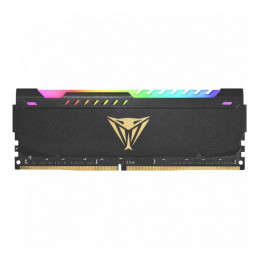 [1501290] MEMORIA RAM PC 16GB PATRIOT PVSR416G320C8 V4S DDR4 3200 MHZ CL16 1.35 V VIPER STEEL RGB. DISIPADOR ALUMINIO. XMP 2.0 DIMM 288 PINES NEGRO