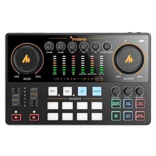 [AS2005] INTERFAZ DE AUDIO MAONO E2 GEN2 INALAMBRICO BLUETOOTH AUX IN NEGRO