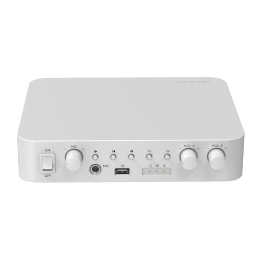 [AS4112] AMPLIFICADOR DE AUDIO DE RED HIKVISION DS-QAE0A60G1-VB(O-STD)/EU 2 ZONAS 60W BLUETOOTH USB RCA 327400189 BLANCO
