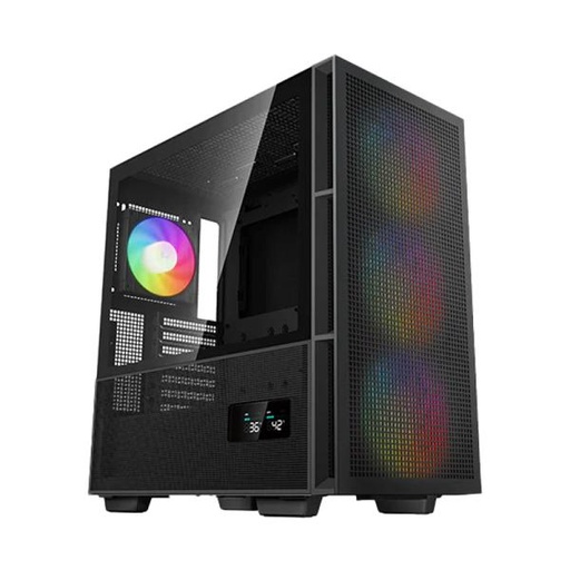 [23580] CASE GAMING RGB DEEPCOOL CH560 DIGITAL MID TOWER 3 VENTILADORES DE 140MM Y 1 DE 120MM CON VIDRIO LATERAL Y MALLA FRONTAL R-CH560-BKAPE4D-G1 NEGRO