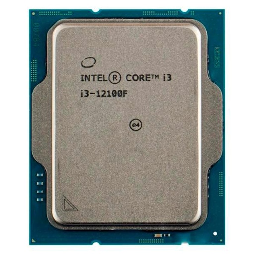 [10086] PROCESADOR INTEL CORE I3-12100F 12VA GEN 3.3 GHZ LGA 1700 BX8071512100F