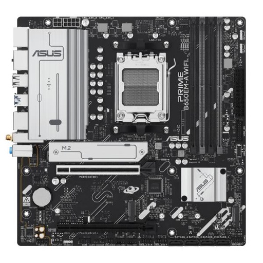 [CP8167] TARJETA MADRE ASUS PRIME B650EM-A WIFI AM5 MATX DDR5 WIFI6 90MB1LM0-M0EAY0 NEGRO