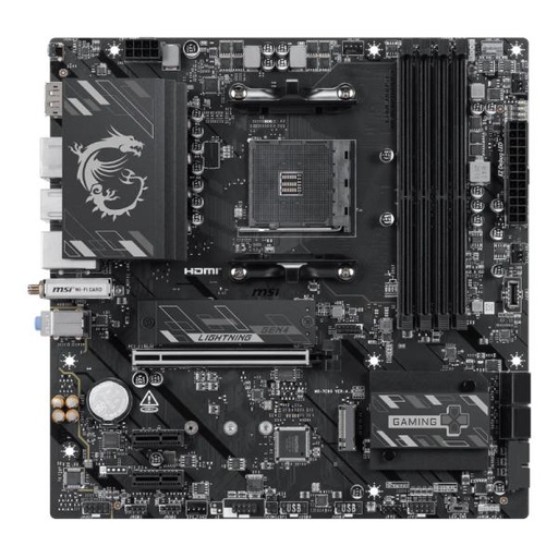 [CP8231] TARJETA MADRE MSI B550M GAMING PLUS WIFI6E AM4 MICRO-ATX DDR4 911-7C95-214 NEGRO