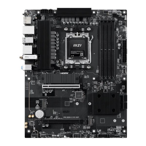 [CP8237] TARJETA MADRE MSI PRO B850-S EVO WIFI AM5 ATX DDR5 911-7E97-003 NEGRO