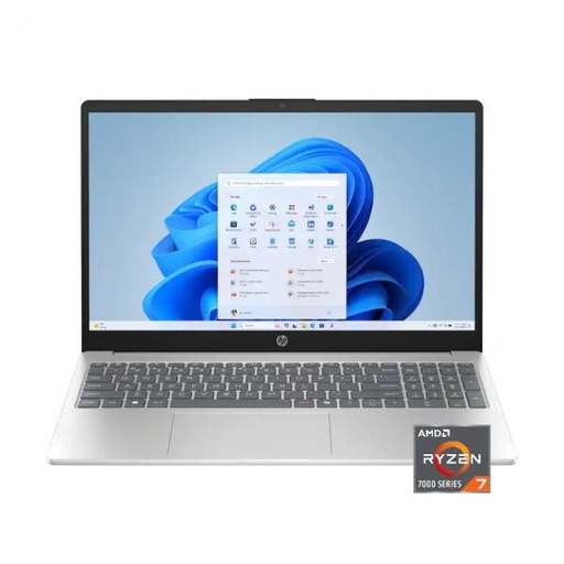 [LP2395] LAPTOP HP 15-FC0235DX INGLES 15.6 PULG AMD RYZEN 7 7730U 16GB RAM DDR4 512GB SSD AMD RADEON TOUCH WIN 11 HOME E0RM7UA#ABA GRIS