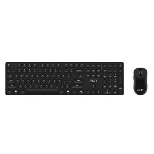 [PF3058] TECLADO Y MOUSE MSI FORGE K210 W INALÁMBRICO 2.4 GHZ INGLES S11-43CE202-Y92 NEGRO