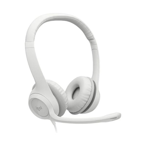 [1225157] HEADSET LOGITECH H390 ALÁMBRICO USB 981-001285 BLANCO