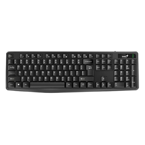 [154] TECLADO GENIUS KB-117 MEMBRANA ALÁMBRICO USB ESPAÑOL 31310016401 NEGRO