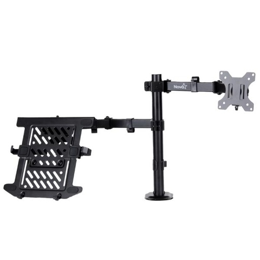 [AC12046] SOPORTE DE ESCRITORIO PARA MONITOR Y LAPTOP NOVA FDBM2008002C 14 PULG-32 PULG VESA 75X75 100X100 8KG NEGRO