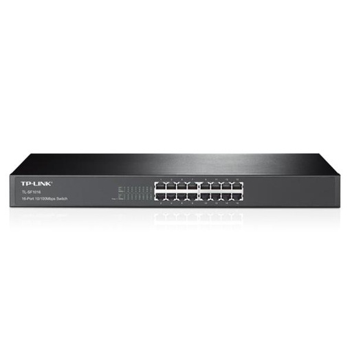 [5800056] SWITCH TP LINK TL-SF1016 16 PUERTOS FAST ETHERNET 10/100 MBPS NO ADMINISTRABLE NEGRO