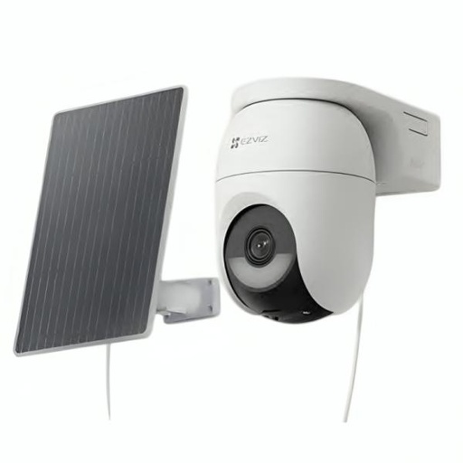 [SG2058] CAMARA EZVIZ PAN & TILT CB8 LITE CS-CB8C/SP-R100(4MP)(AM E-COM)(KIT) (E) 2K+ (2560 X 1440) CMOS 15M IR H.265 / H.264 WIFI CON PANEL SOLAR INCLUIDO 5W 303103600 BLANCO