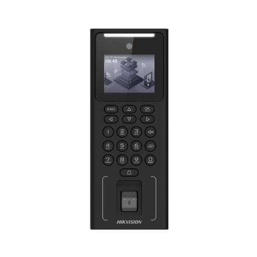 [SG4032] CONTROL DE RECONOCIMIENTO FACIAL HIKVISION DS-K1T321EFWX TECLADO/HUELLA/CÁMARA 2MP ETHERNET/WIFI/RS-485/USB 302920000 NEGRO