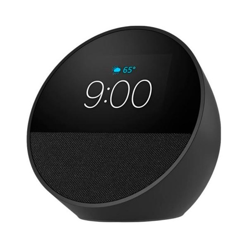 [1204223] AMAZON ECHO SPOT 2024 CON RELOJ, ALARMA Y ALEXA B0BFCBKXWLB NEGRO