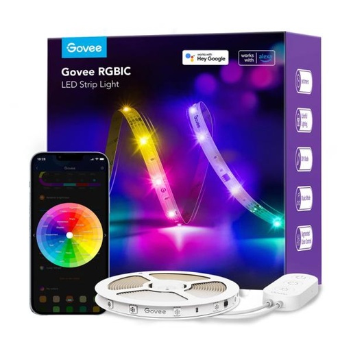 [1205206] CABLE DE LUCES GOVEE RGBIC BASIC WIFI BLUETOOTH  LED STRIP LIGHTS  H618A1D1